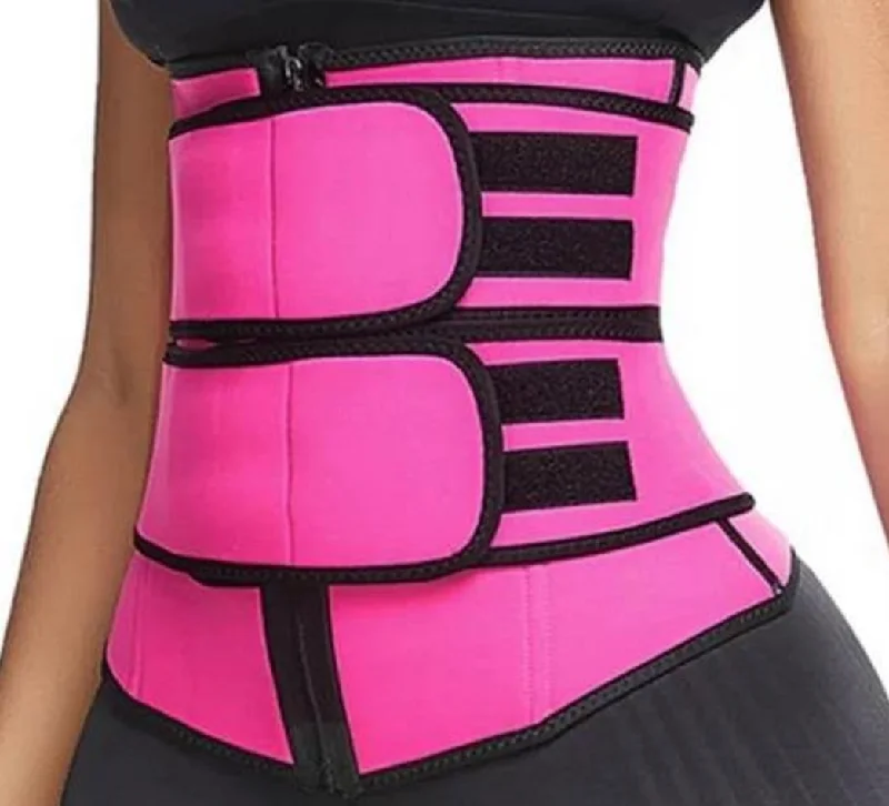 seamless modal fiber high-waisted pantiesSweat Belt Waist Trainer for Women (Pink)