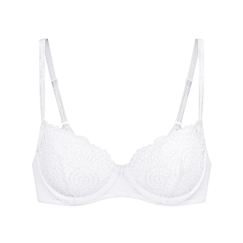 high-compression shapewear for partiesSimone Perele Reflet Demi Cup Bra | WHITE