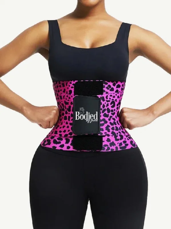 wireless maternity bras with adjustable strapsBJ High elasticity Leopard Print Waist Trainer