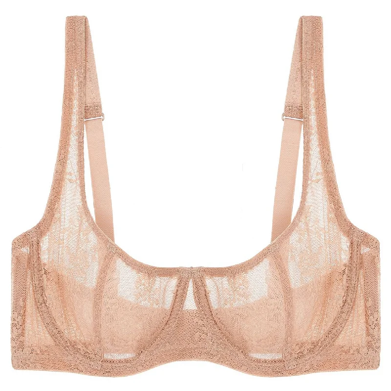 lace-embellished bralette and panties setsRomy Demi Bra