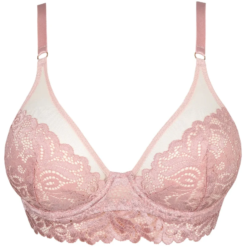 lace-embellished bralettesElis Longline Wire Bra