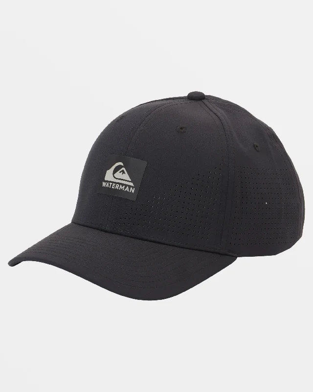 stylish cloche hatsWaterman Perf Turf Snapback Hat - Black