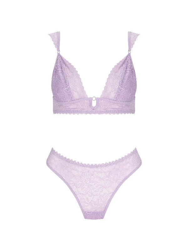 seamless high-leg pantiesGabrielle Set - Lavender