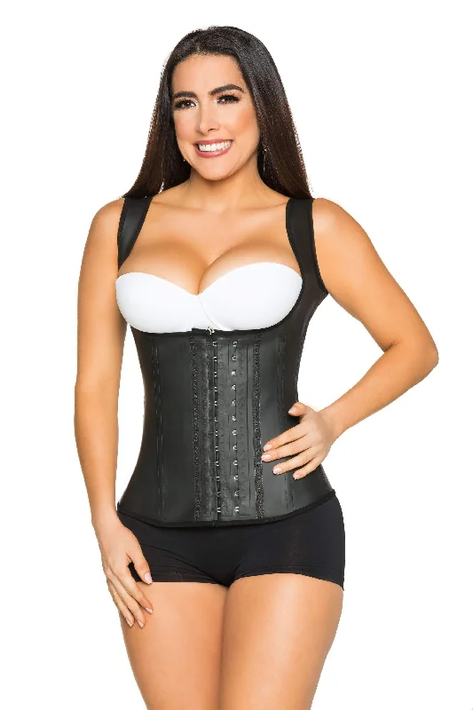 plus-size underwire plunge brasSMI2019 Latex Vest Waist Trainers Black With Aquasoft