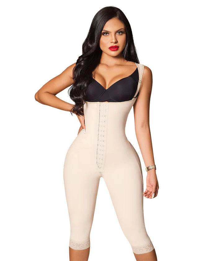 modal fiber high-waisted briefsKnee Bodysuit, girdle & butt lifter, Waist Definition 3 Hooks ( Ref. O-023 )