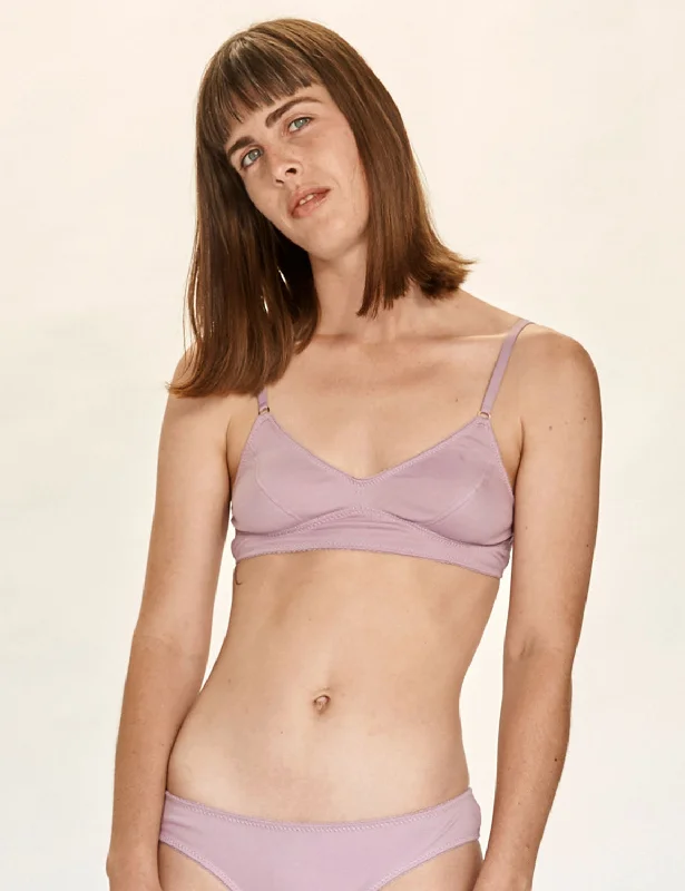 seamless silk lingerie setsScoop Bra - Lilac