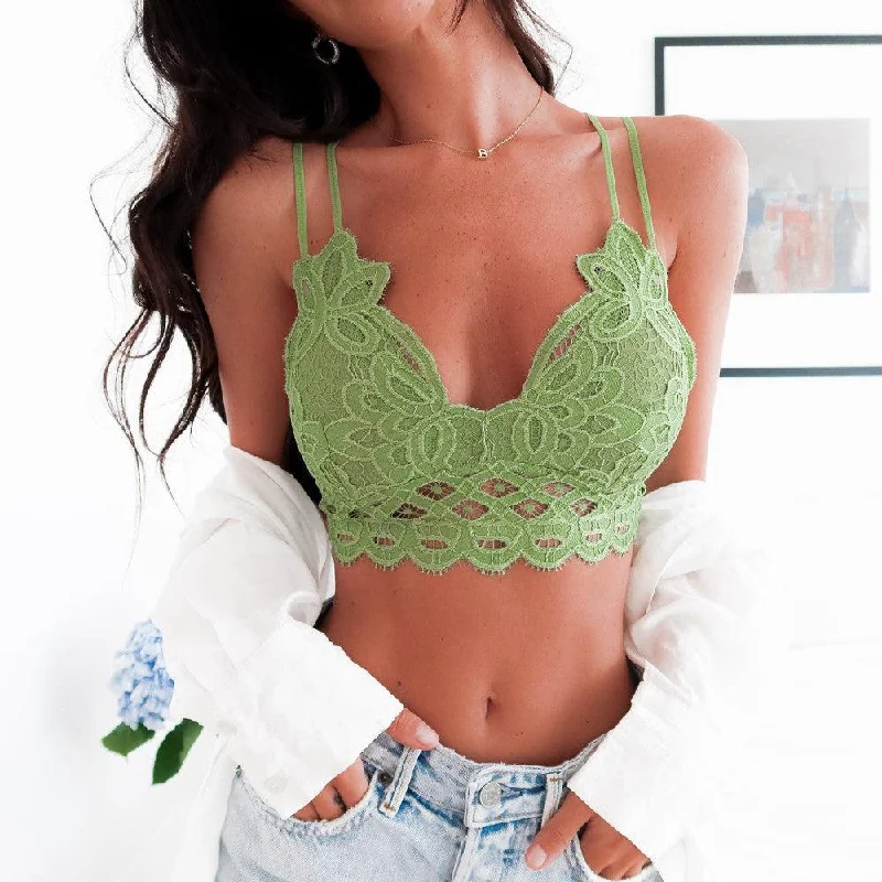 stretch lace high-cut pantiesTaylor- Avocado