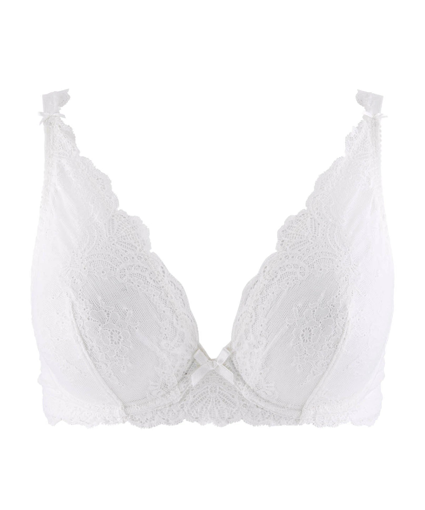 soft-cup everyday brasAubade Danse Des Sens triangle plunge bra Opale