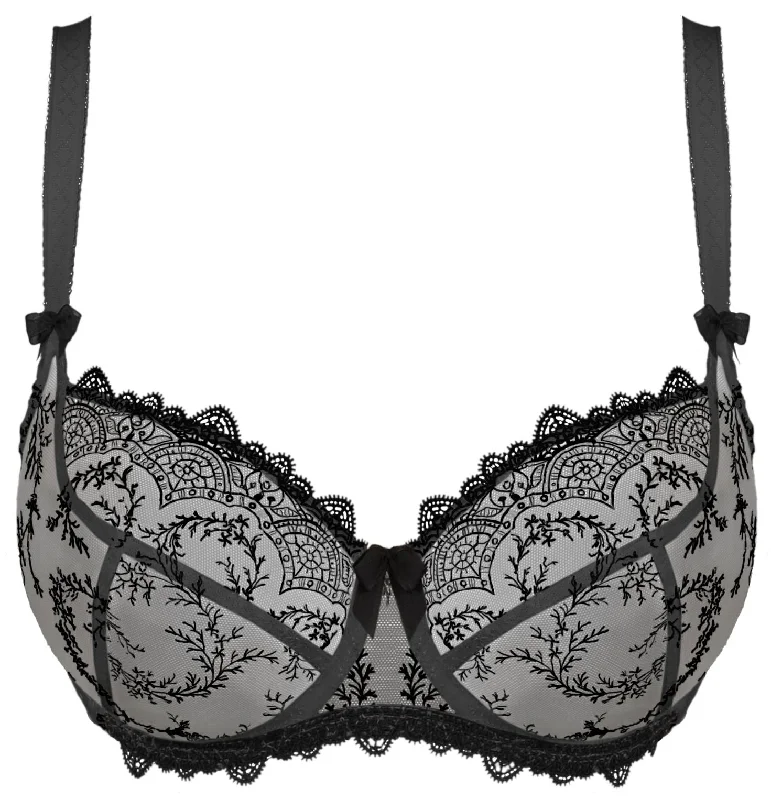 lace-edged camisoles and pantiesEmpreinte Louise Balconette Low Cut Bra | OMBRE