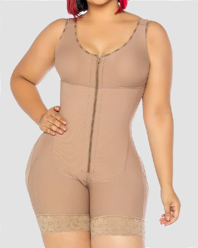 lace-trimmed chemise nightwearFajas Colombianas Reißverschluss Bauchweg Nach Operationen Stark formend Shapewear