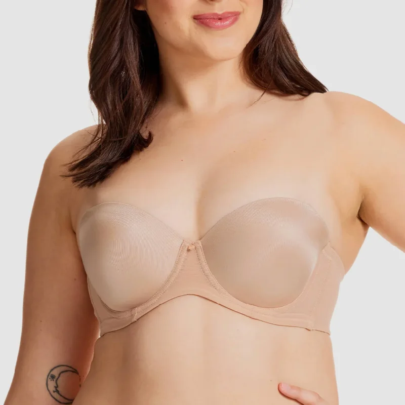 wireless maternity sleep brasSheer Support Strapless Bra