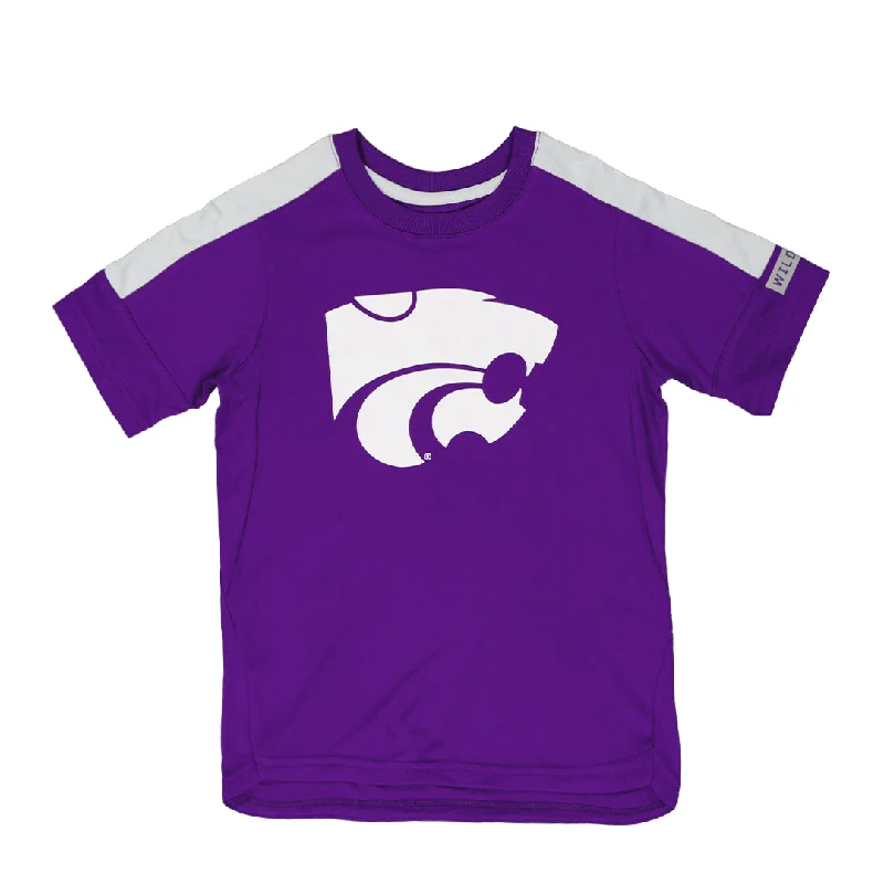 casual trucker hats with curved billsKids' Kansas State Wildcats Power T-Shirt (K46TRV 96N)