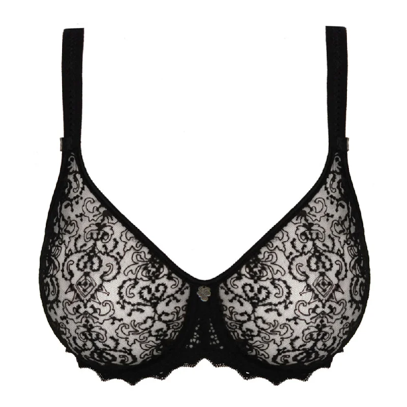 seamless lace low-rise pantiesEmpreinte Cassiopée Invisible full cup bra Noir