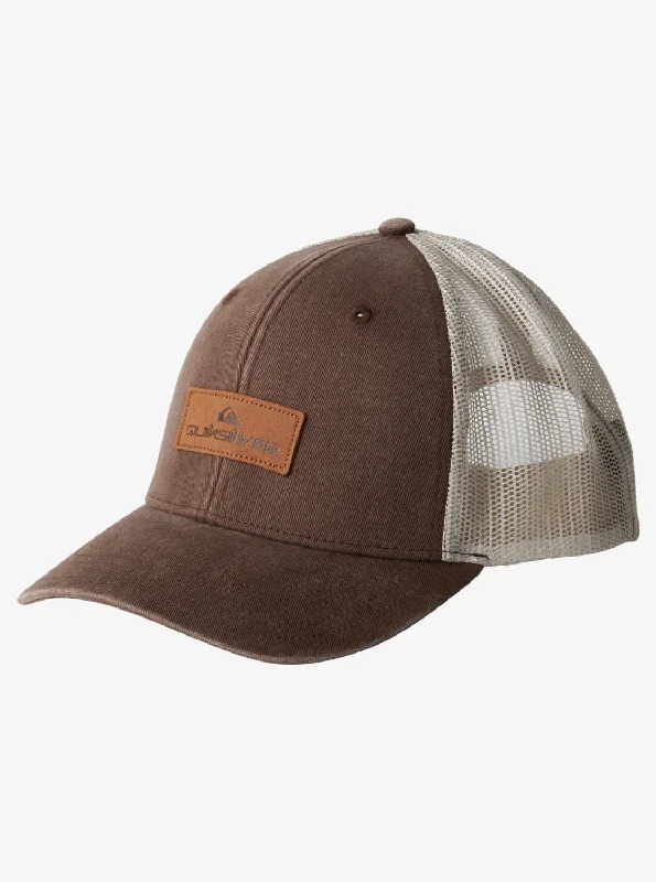 affordable straw hats for daily wearDown The Hatch Trucker Hat - Dark Brown