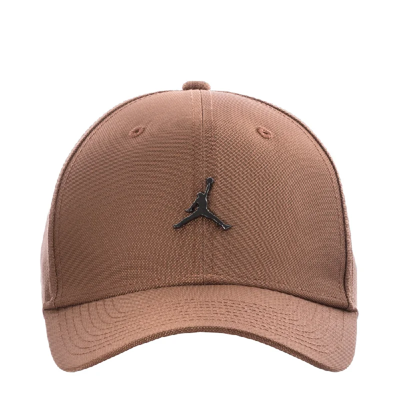 water-resistant hats for rainy daysJordan Rise Cap Structured Curved Bill Metal Jumpman Strapback