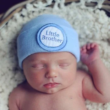 cozy knit hatsLittle Brother Hospital Hat