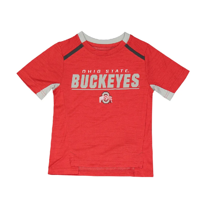 breathable mesh hats with UV protectionKids' Ohio State Buckeyes Short Sleeve T-Shirt (KB466FI 86N)