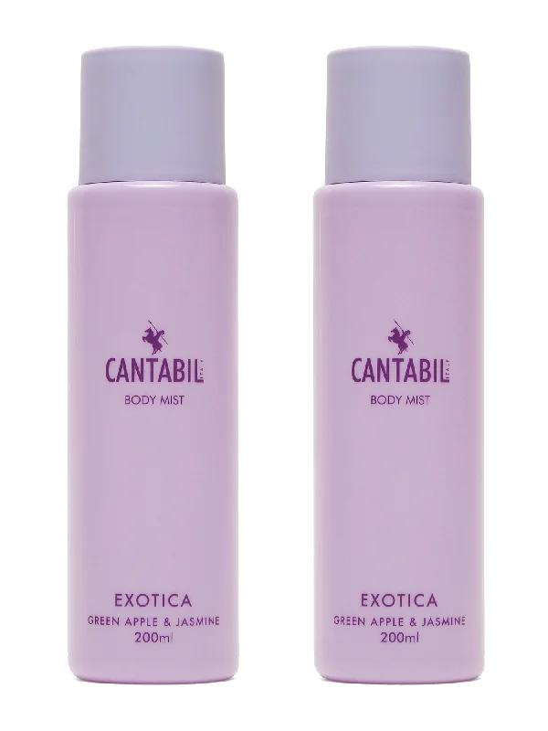 Women's Quilted CoatsUnisex Exotica(Green Apple & Jasmine) - Lavender Body Mist - Pack of 2 ( 200 ml each )