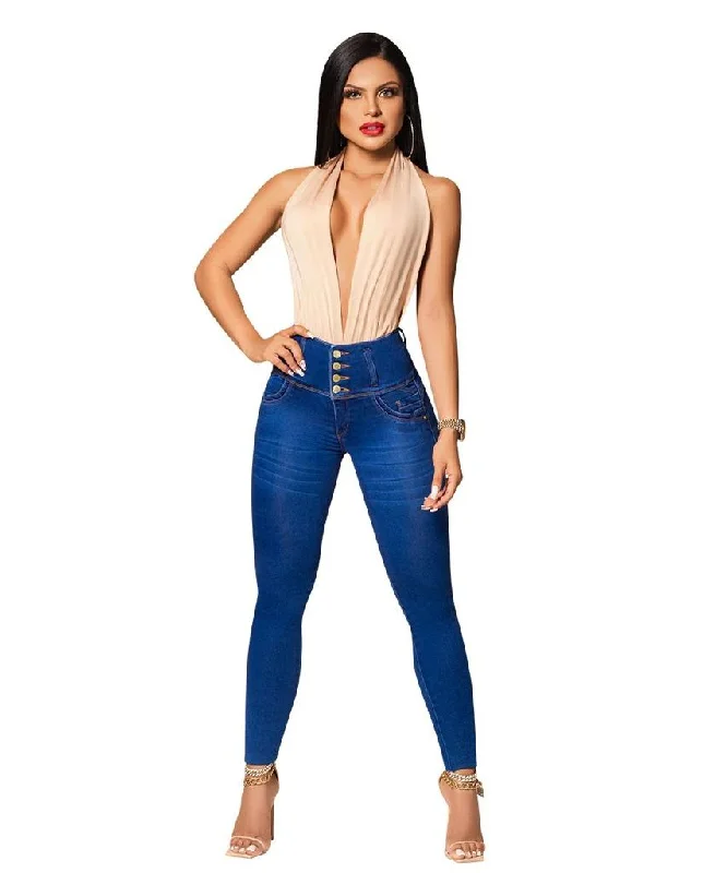 plus-size high-waisted thongsJeans Moldeadores Colección 2022 ( Ref. J-208 )