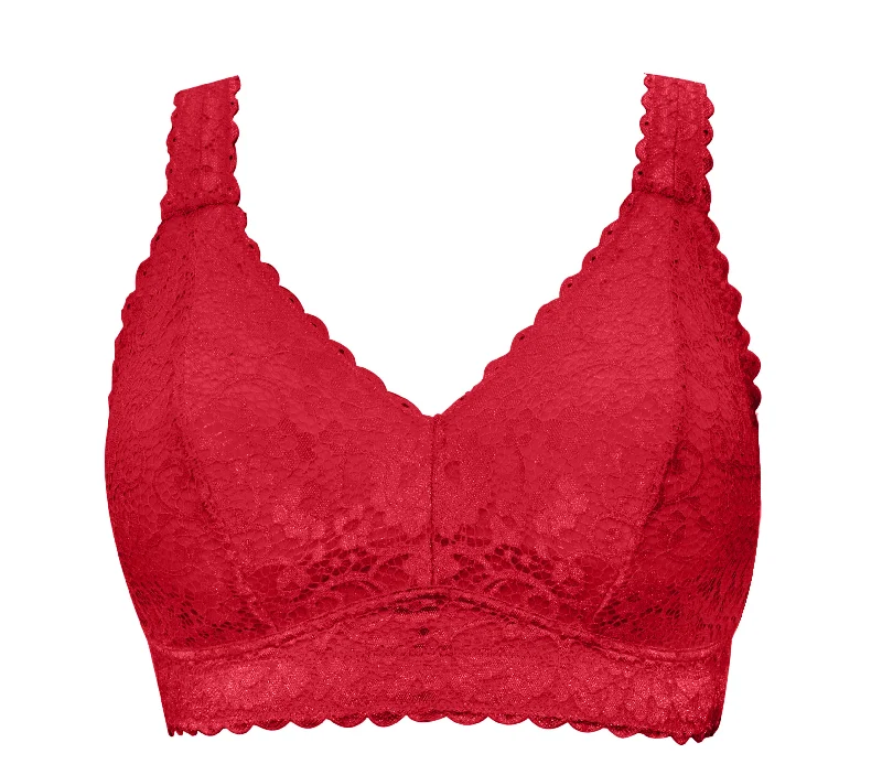 sports bras with mesh insertsParfait Adriana Bralette | RACING RED