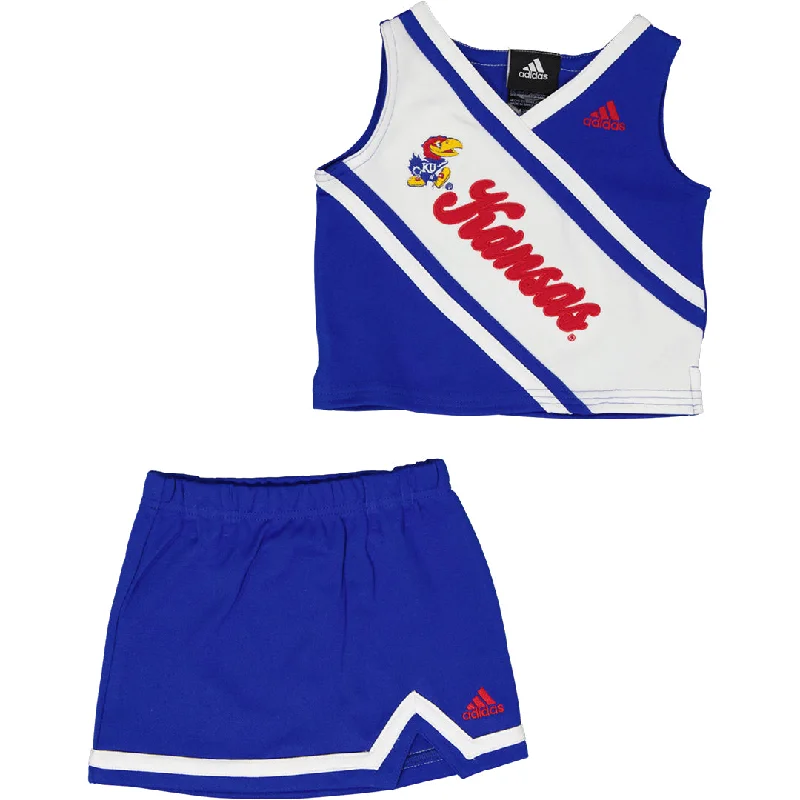 cozy fur-lined hats with adjustable straps for a secure fit in extreme weatherGirls' (Toddler) Kansas Jayhawks 2 Piece Cheerleader Set (R448TQ 95N)