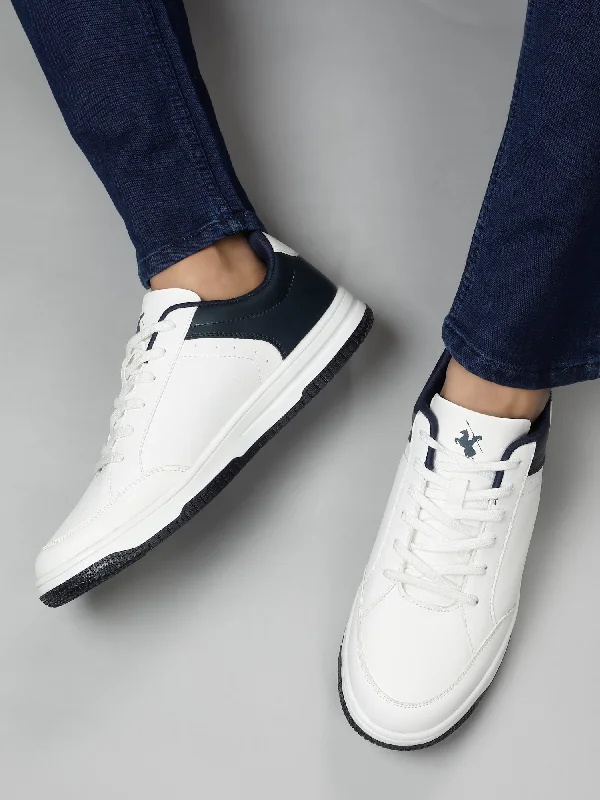 Women's Coats with ZipperMen's White Color Block Lace-Up Casual Sneakers