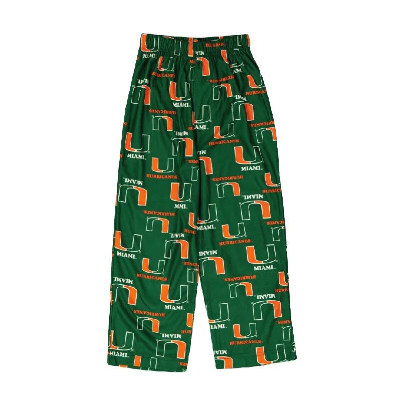 elegant feather hats for fashionKids' Miami Hurricanes Printed Pant (K46LF4 57N)