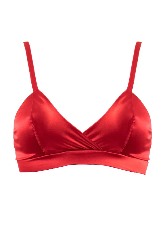 lightweight silk pajama setsPETRA SOFT CUP BRALETTE Scarlet