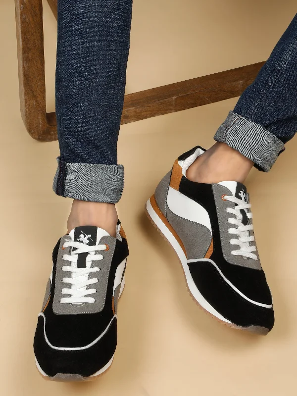 Women's Coats with Fur Trimmed ButtonsMen's Grey Color Block Lace-Up Casual Sneakers