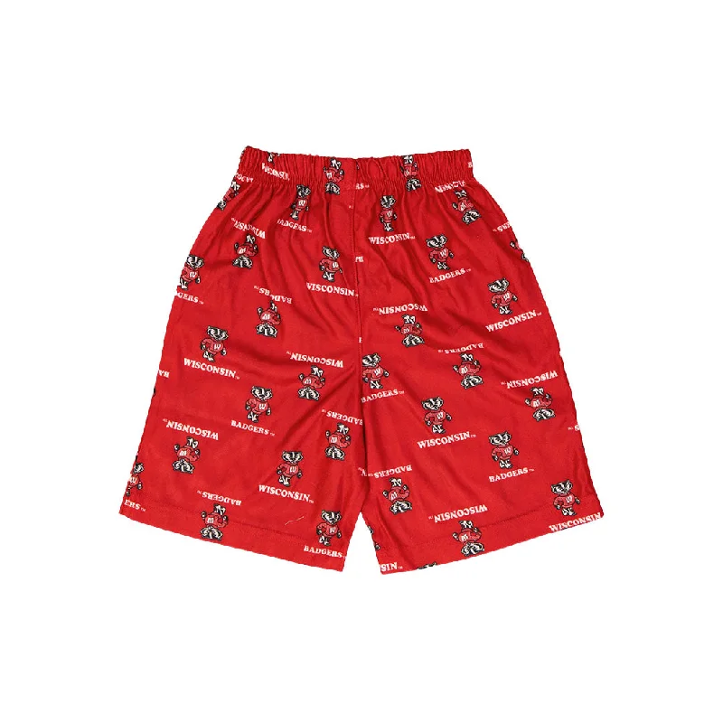 elegant derby hats with feather accentsKids' Wisconsin Badgers Printed Shorts (K46LFZ 82N)