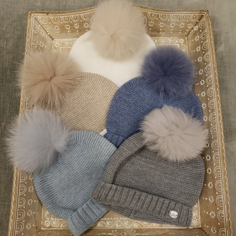 breathable mesh hats with adjustable straps for a perfect fitMartin Aranda Fur Puff Hat