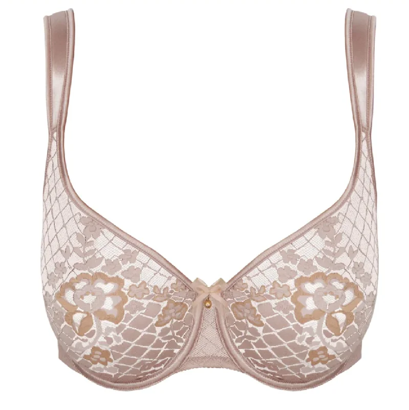 sheer lace babydoll lingerieEmpreinte Melody Invisible full cup bra Gold