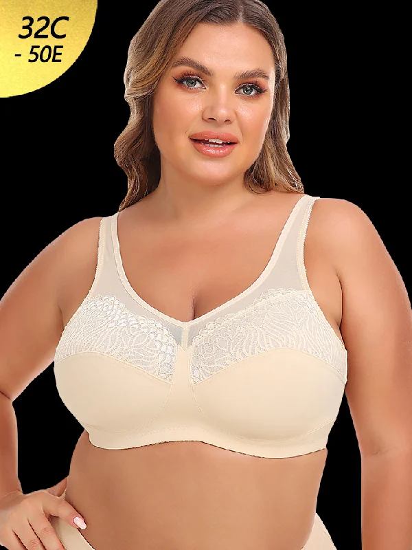 full-coverage underwire brasWomen's Breathable Wireless Lift Up Bras