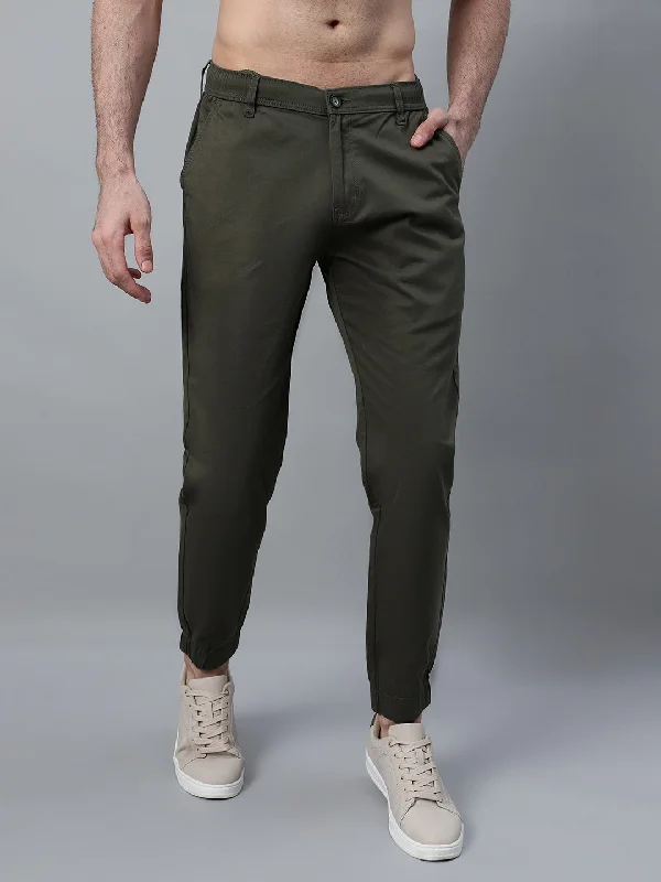 Women's Coats with Fur Trimmed CollarMen's Olive Green Solid Casual Jogger