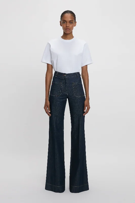 eco-friendly straw hatsExclusive Alina High Waisted Jean In Indigo Rinse