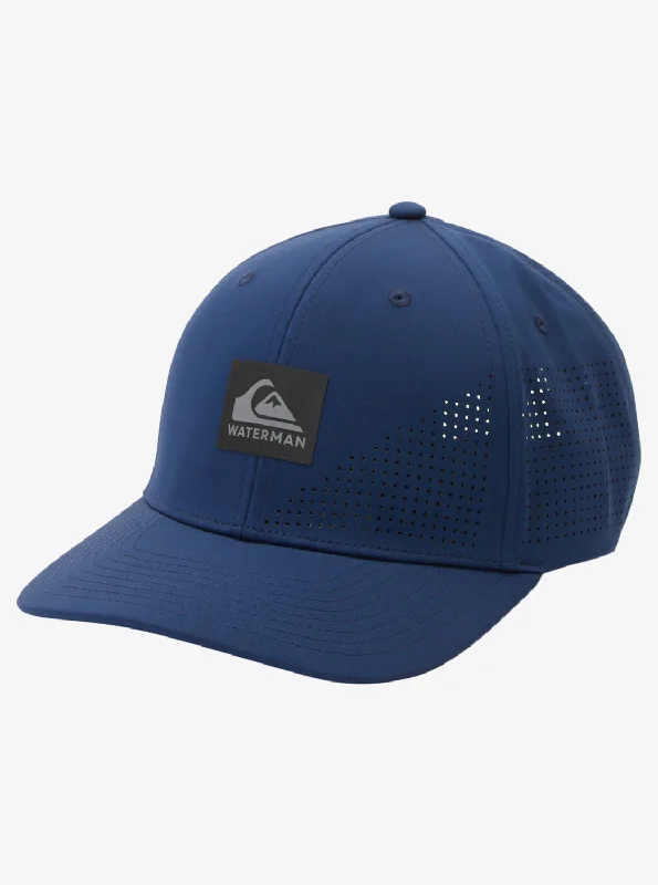 stylish fedoras with wide brimsWaterman Perf Turf Snapback Hat - Insignia Blue