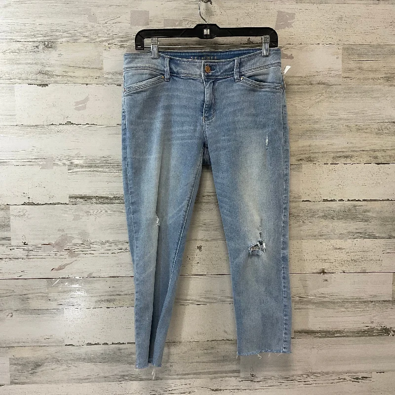 Women's Tapered PantsJeans Cropped By White House Black Market In Blue Denim, Size: 8