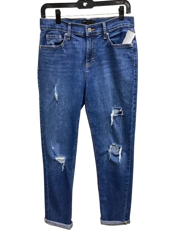 Women's Jodhpurs with Ankle LengthJeans Straight By Banana Republic In Blue Denim, Size: 2