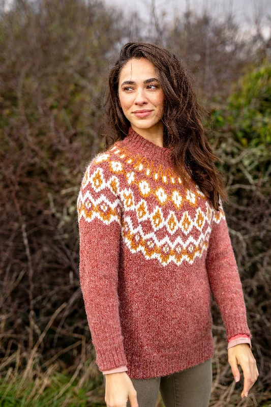 Women's Czech Wool SweatersChunky Knitted Fairisle Jumper