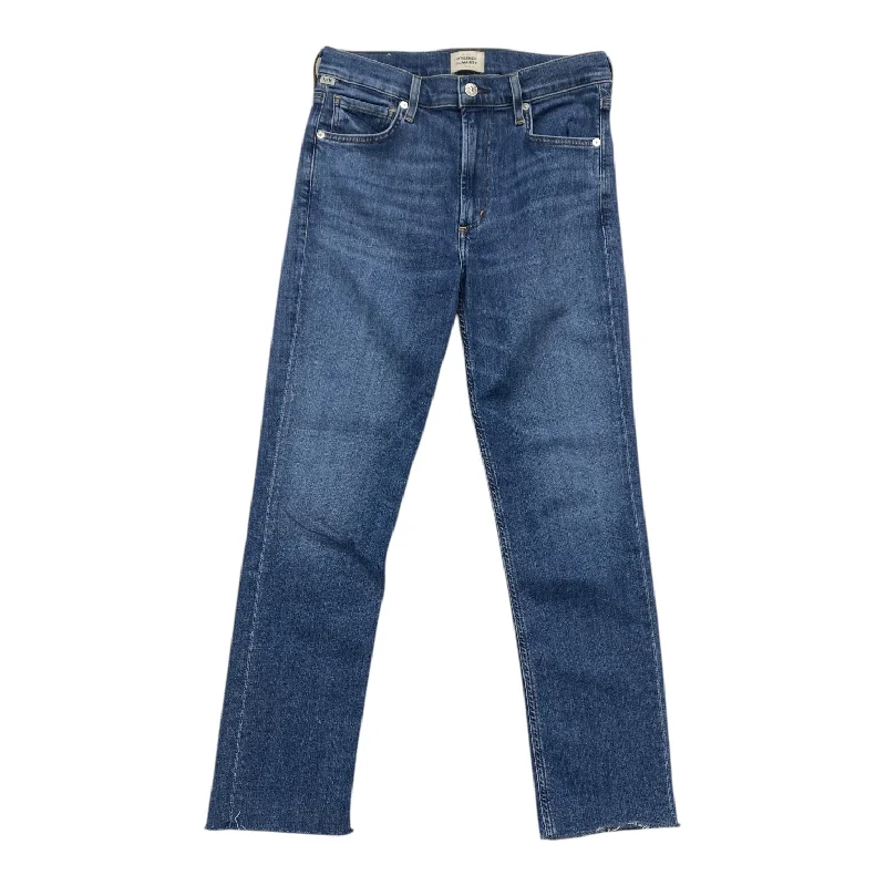 Women's Jodhpurs with Mandarin CollarJeans Cropped By Citizens Of Humanity In Blue Denim, Size: 4