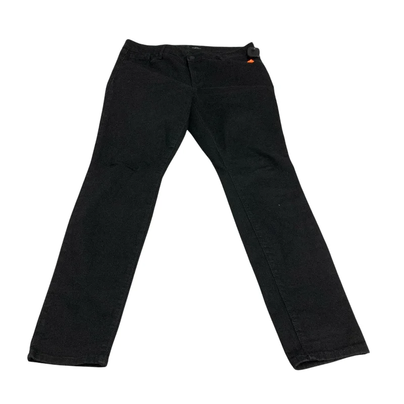 Women's Jodhpurs with Collarless DesignJeans Skinny By Old Navy In Black Denim, Size: 14