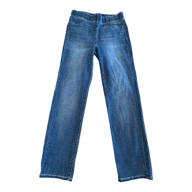 Women's Jodhpurs with Long LengthJeans Skinny By Liverpool In Blue Denim, Size: 2