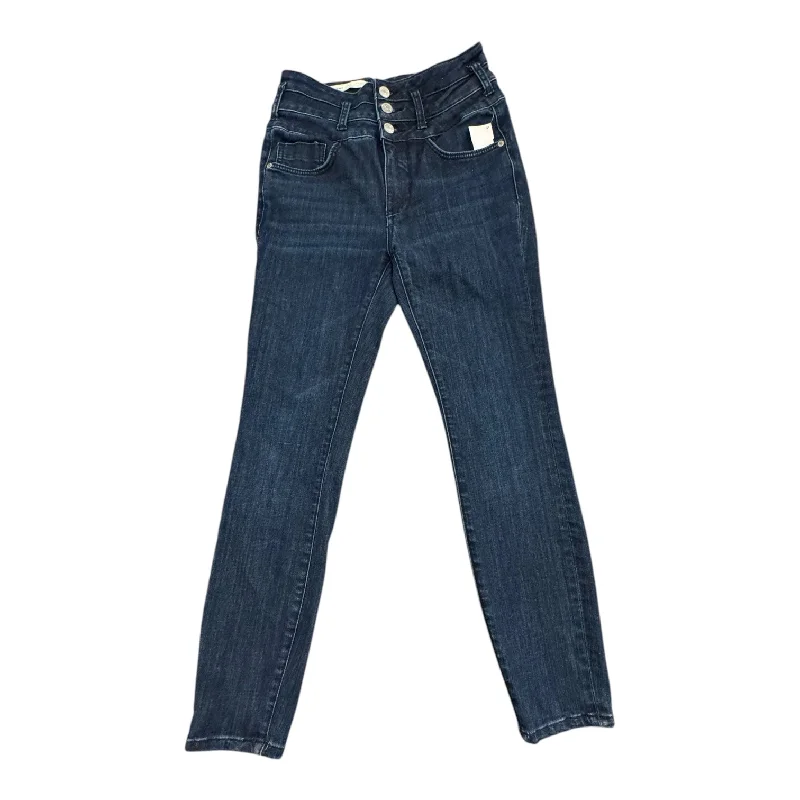 Women's Jodhpurs with Rounded HemJeans Skinny By Pilcro In Blue Denim, Size:6