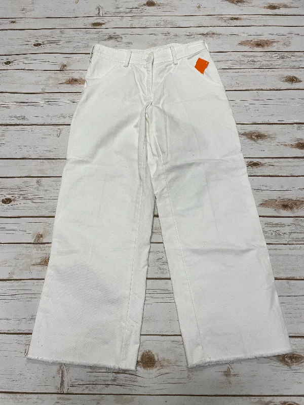 Women's Jodhpurs with Low CollarJeans Cropped By Free People In White, Size: 2