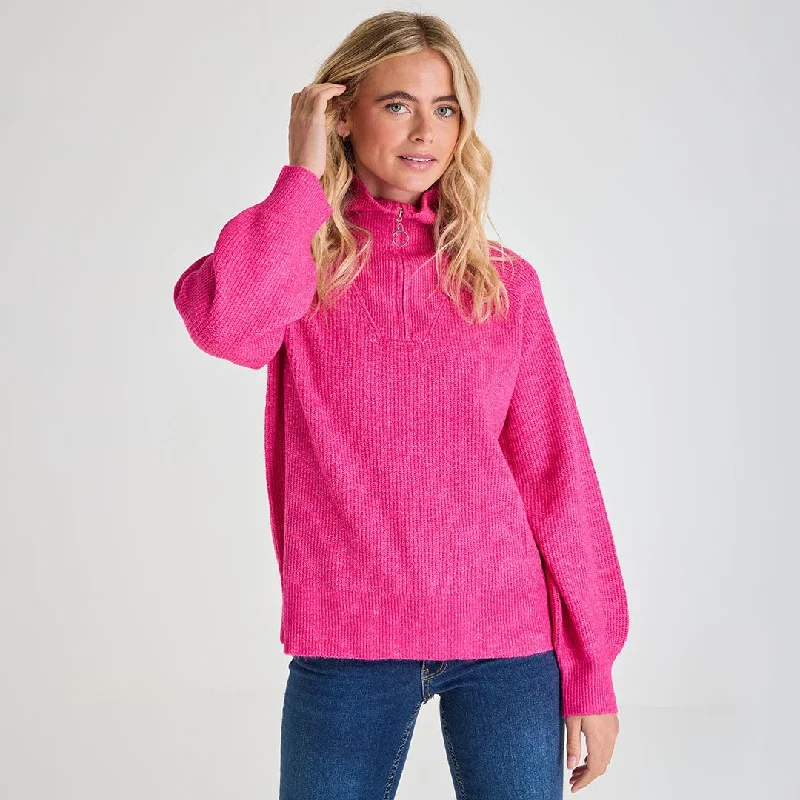 Women's Woolen SweatersLadies 1/4 Zip Jumper