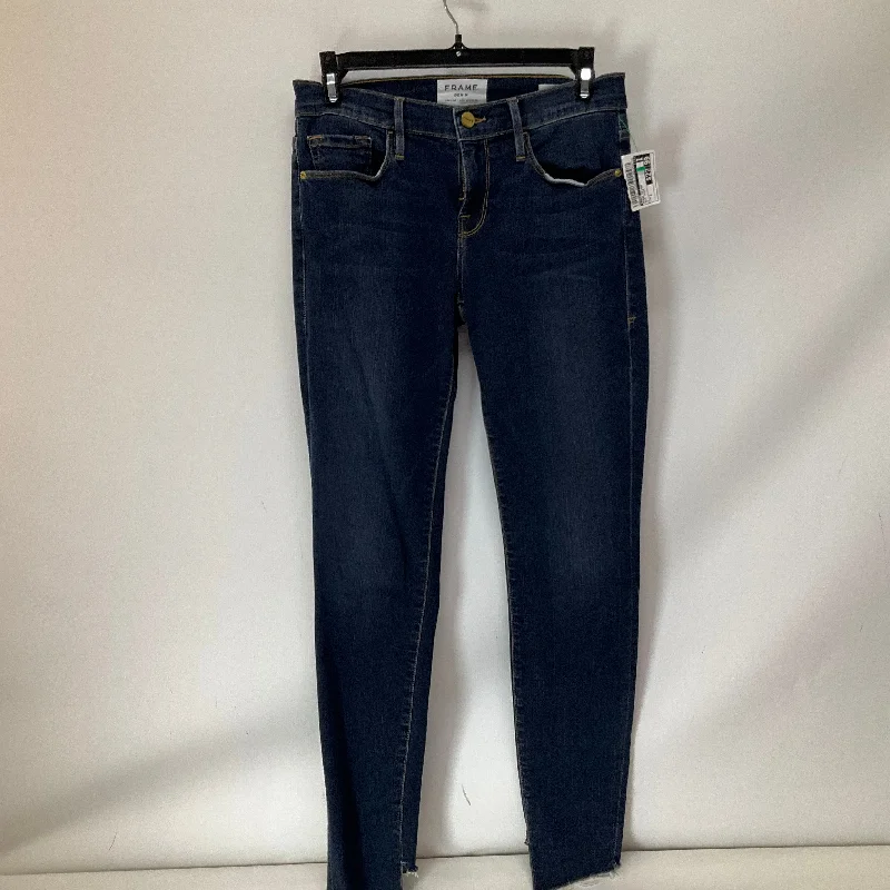 Women's Jodhpurs with Skinny LegJeans Skinny By Frame In Blue Denim, Size: 2