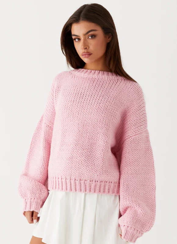 Women's Russian Wool SweatersCostella Knit Sweater - Pink