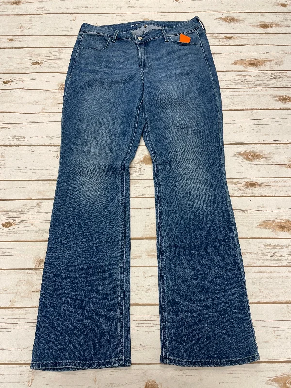 Women's Jodhpurs with Peter Pan CollarJeans Boot Cut By Old Navy In Blue Denim, Size: 12