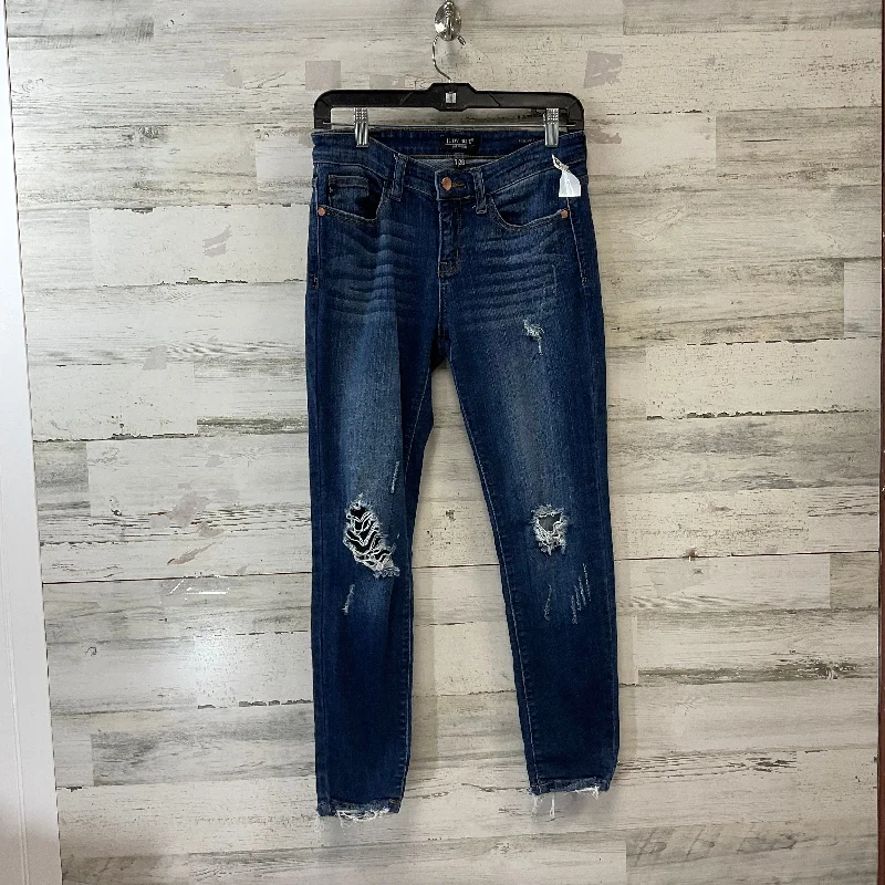 Women's Jodhpurs with Peter Pan CollarJeans Skinny By Judy Blue In Blue Denim, Size: 6