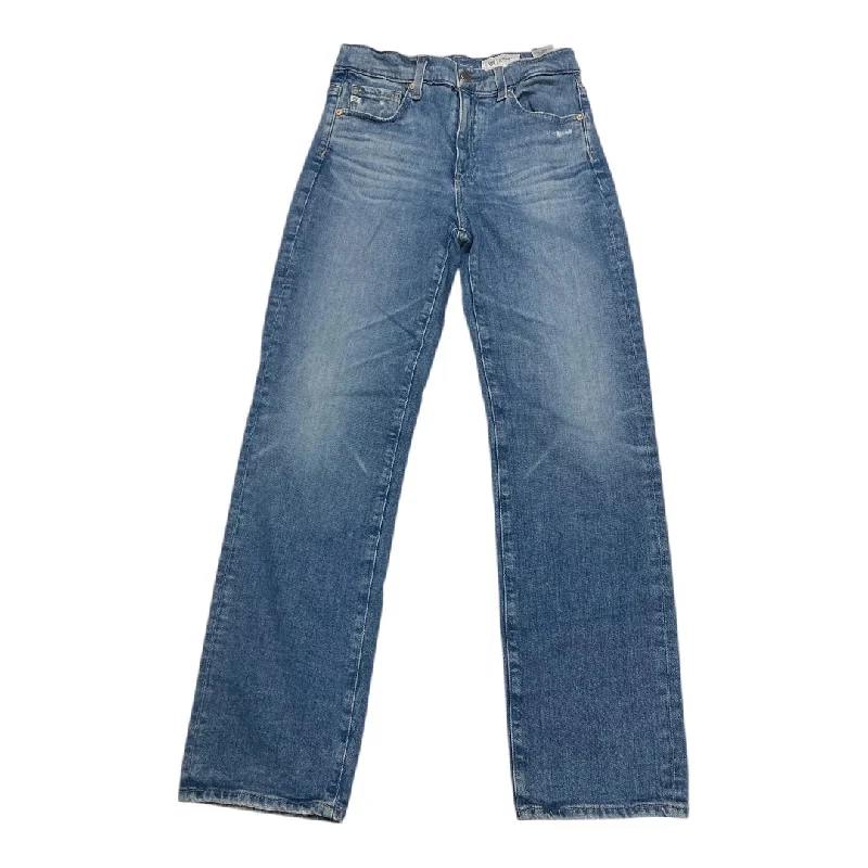 Women's Jodhpurs with Low CollarJeans Straight By Adriano Goldschmied In Blue Denim, Size:2